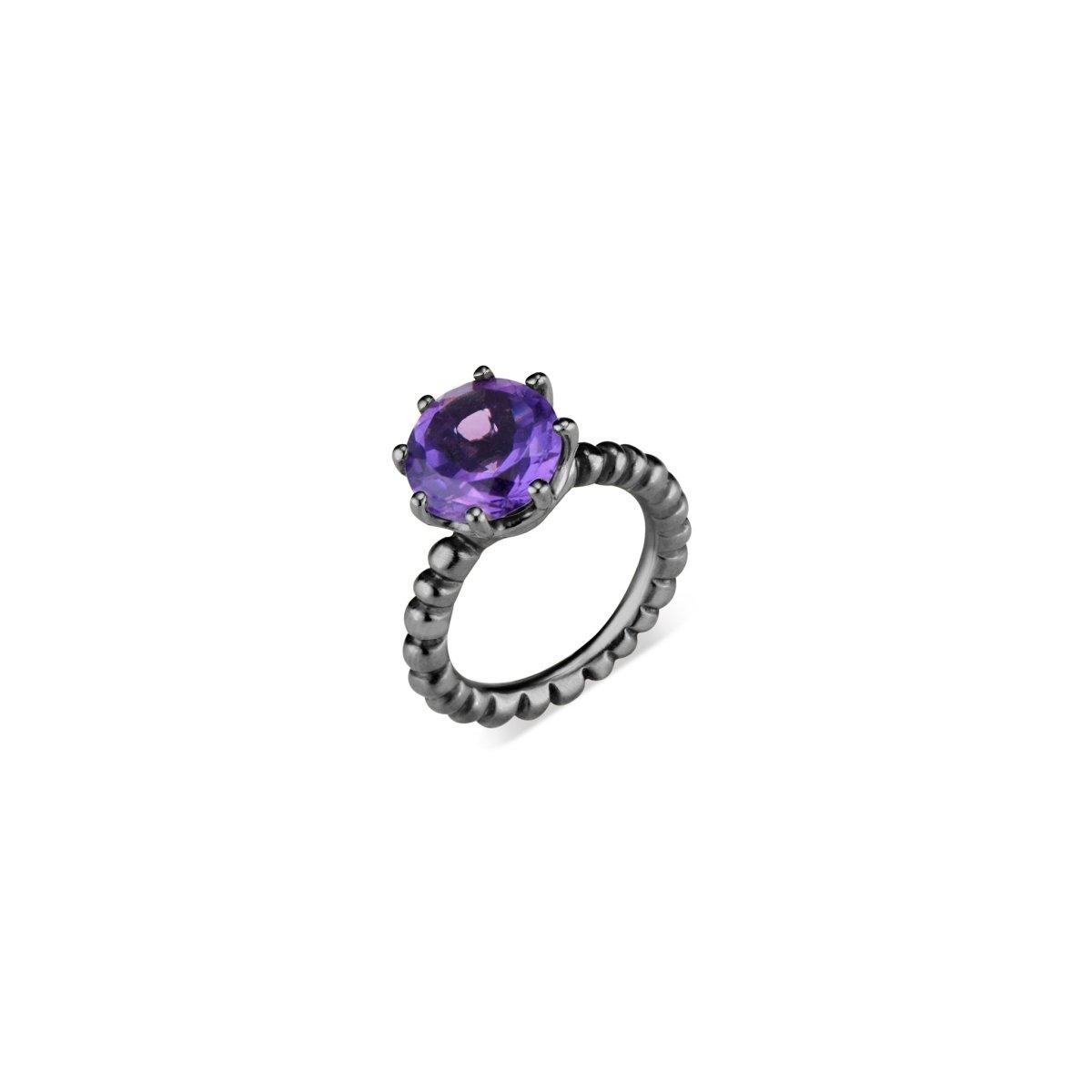 Amethyst Crown Ring - Nataly Aponte