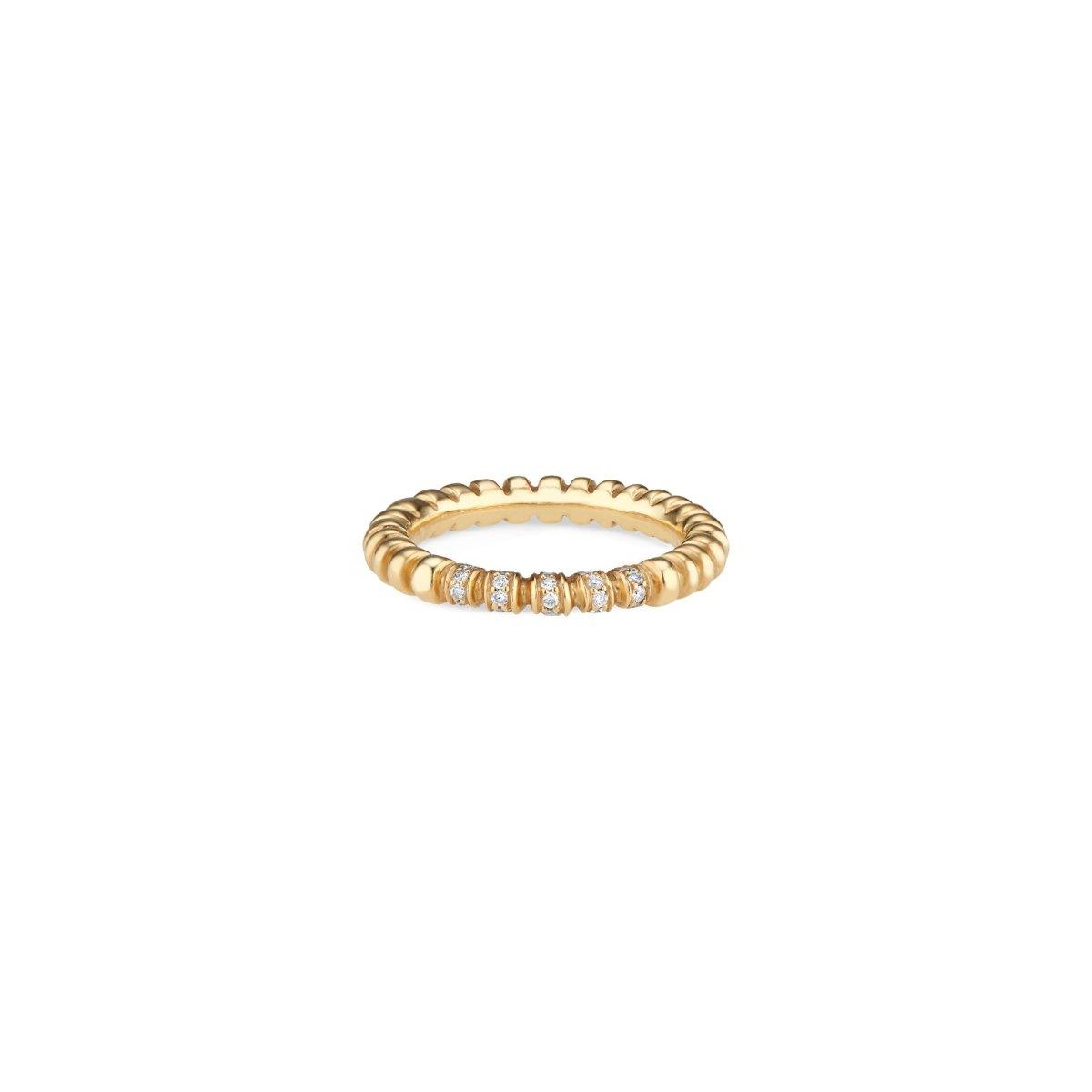 Gold Crown Band with Diamonds - Nataly Aponte