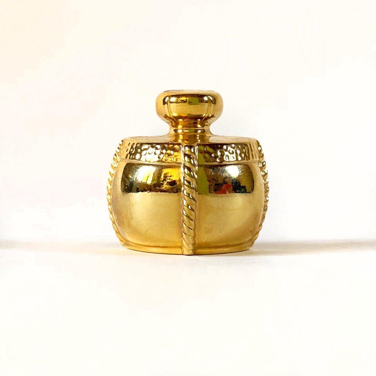 Yves Saint Laurent Gold Plated Bottle Brooch - Nataly Aponte