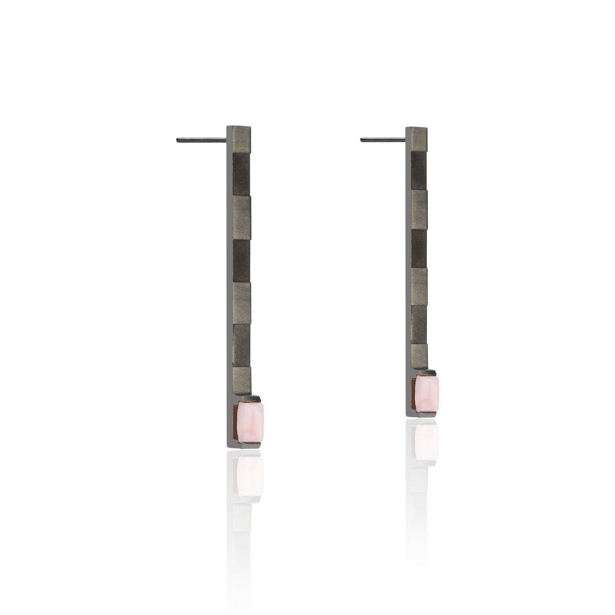Checkered Matchstick Earrings - Nataly Aponte