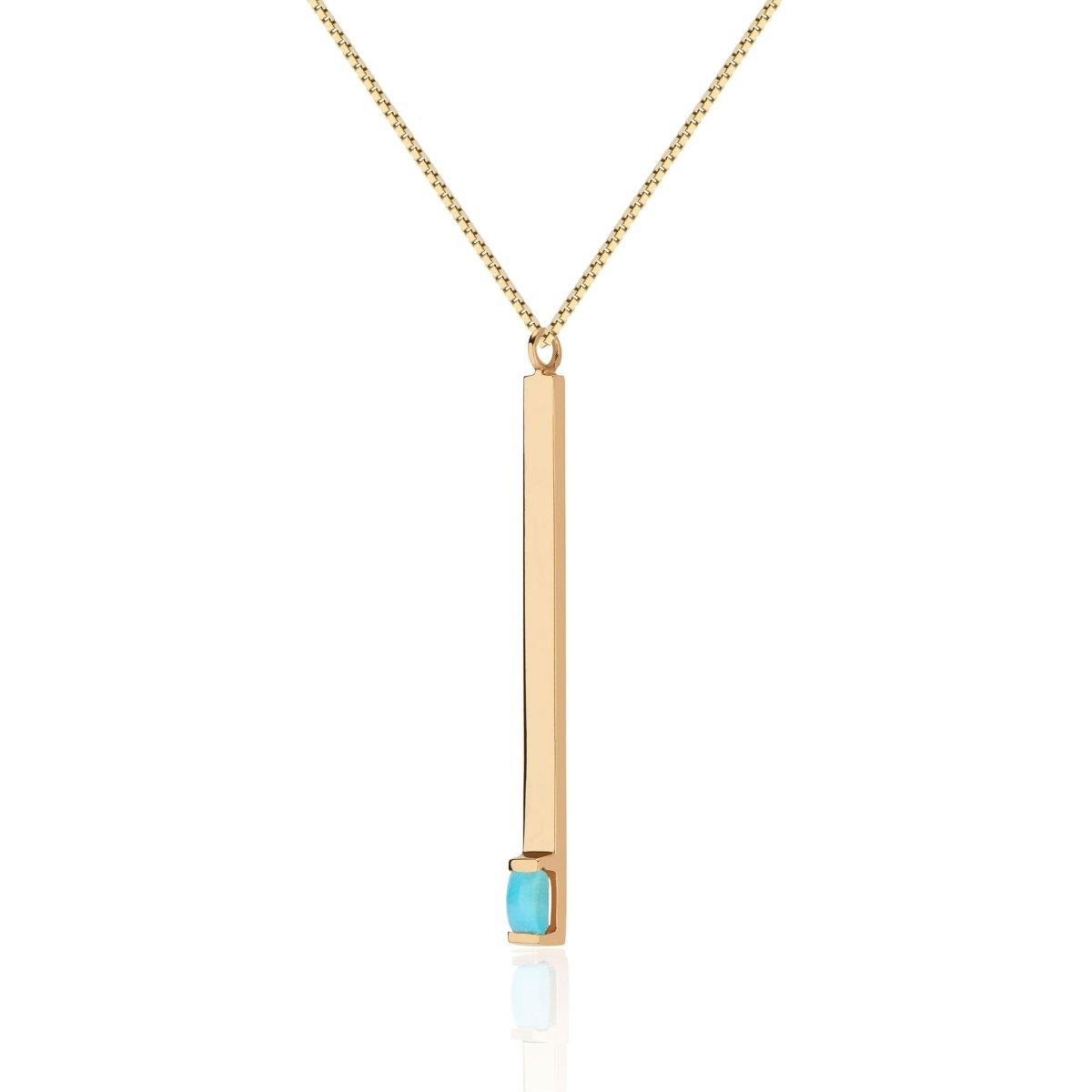 In A Blue Fire Pendant - Nataly Aponte