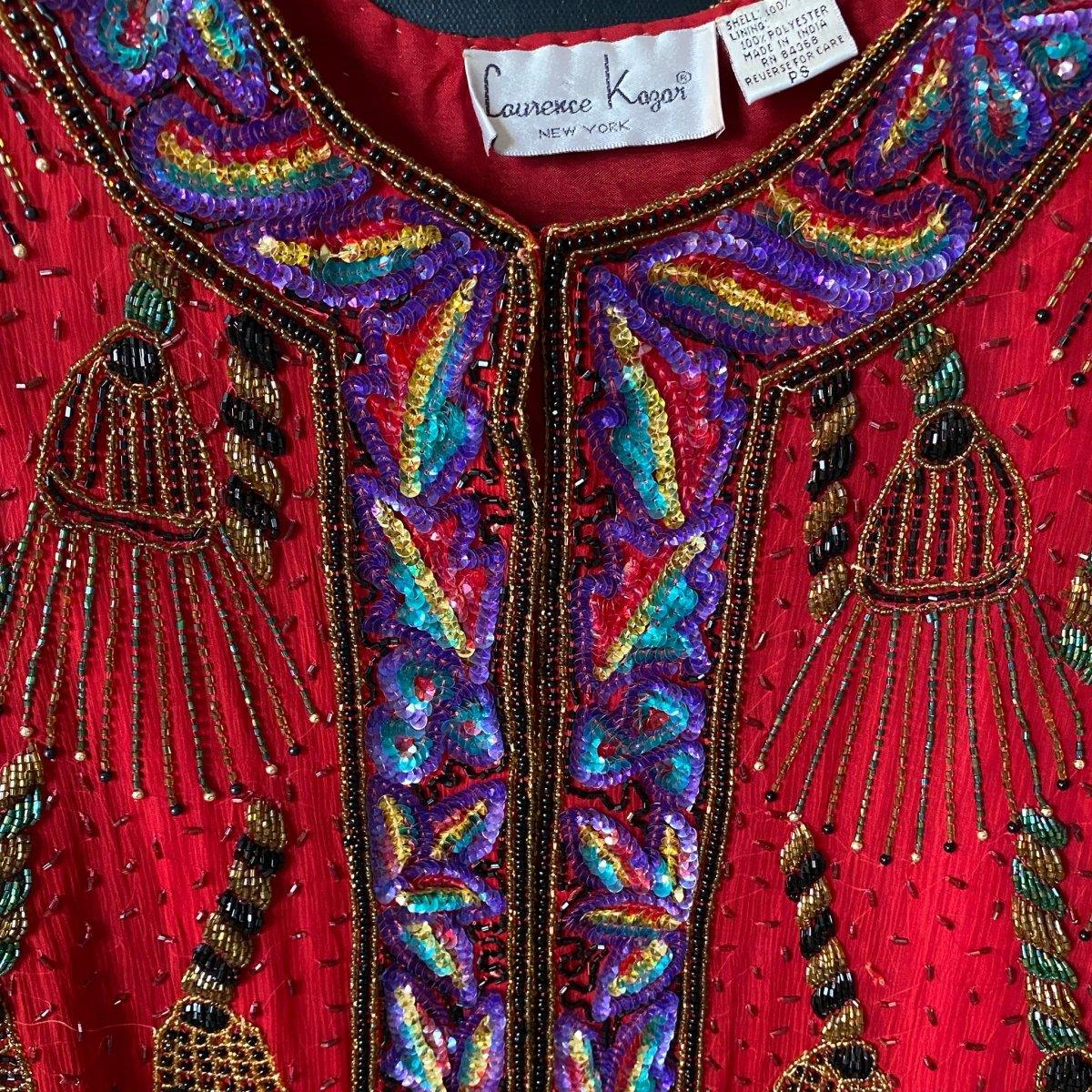 Laurence Kazar Beaded Cropped Jacket – Nataly Aponte