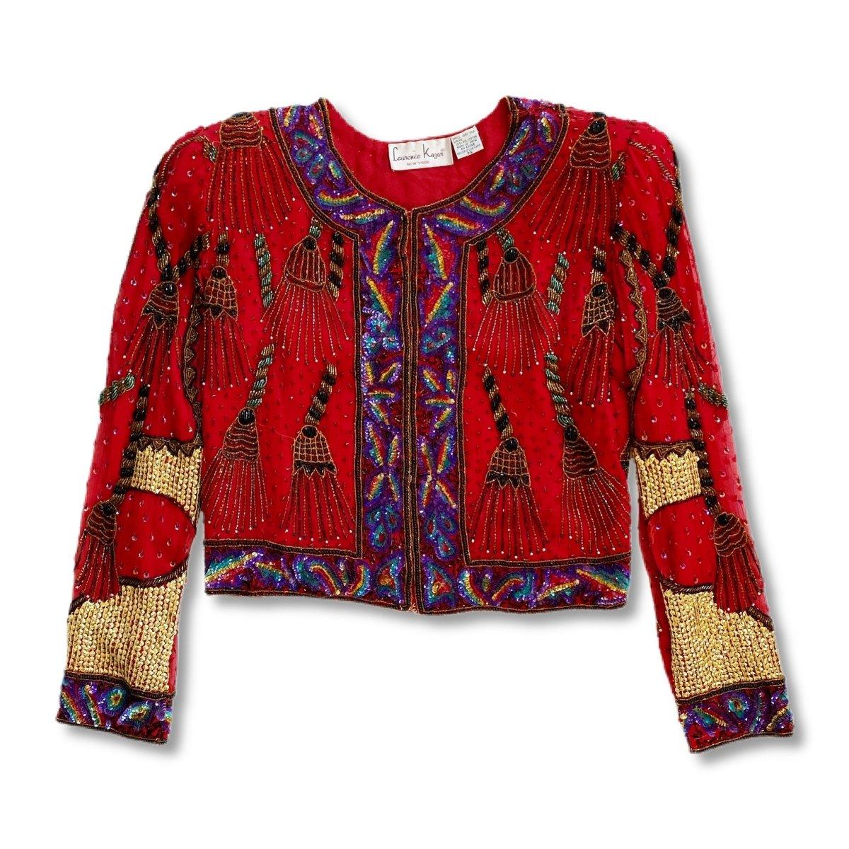 Laurence Kazar Beaded Cropped Jacket – Nataly Aponte