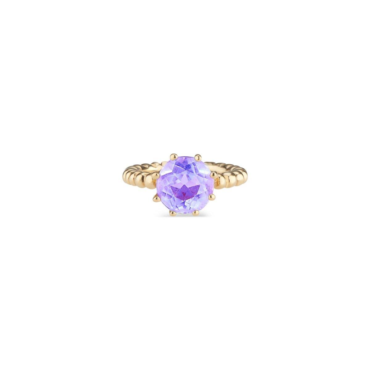 Light Amethyst Crown Ring - Nataly Aponte