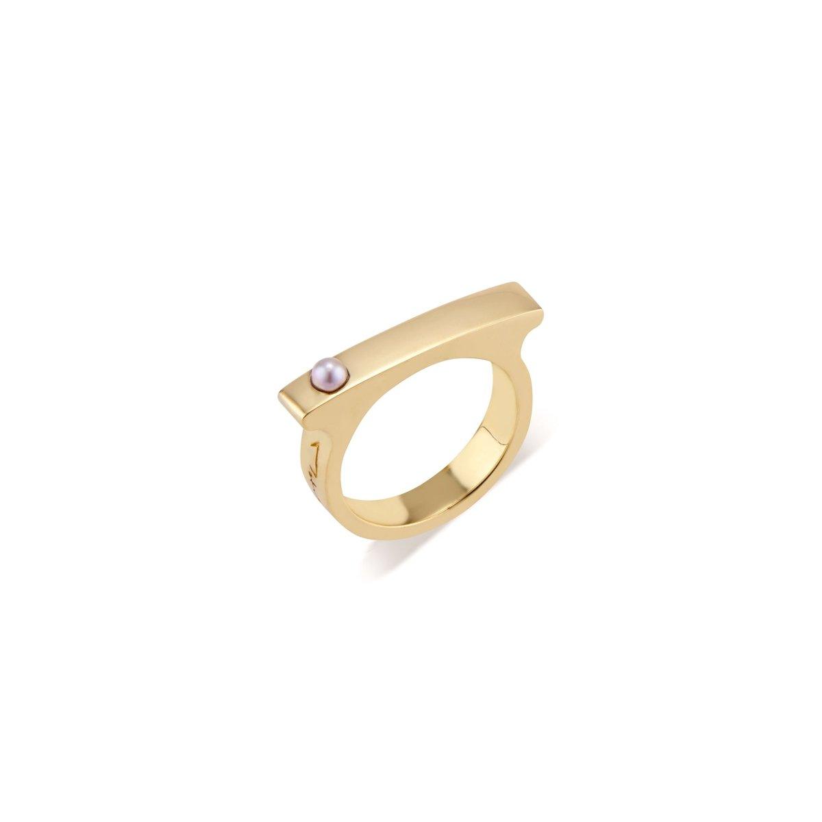 Pearl Mini Matchstick Ring - Nataly Aponte