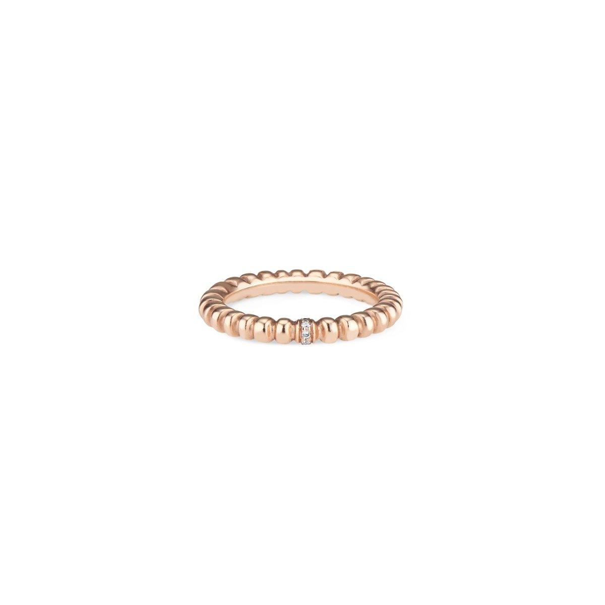 Rose Gold Crown Band with Diamonds - Nataly Aponte